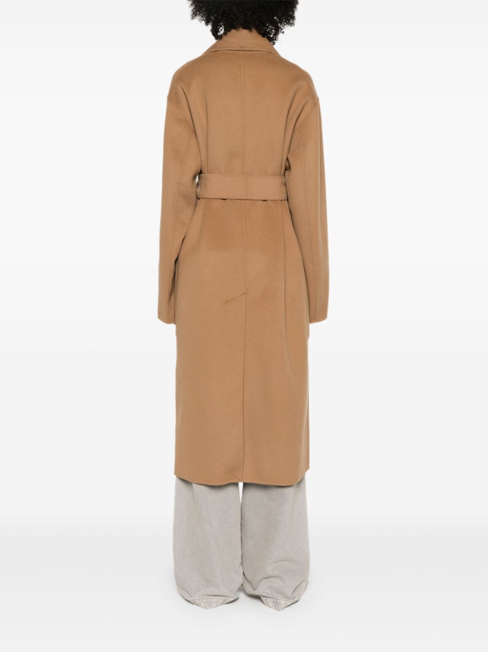 MAX MARA SPORTMAX Long Virgin Wool Jacket with Belt