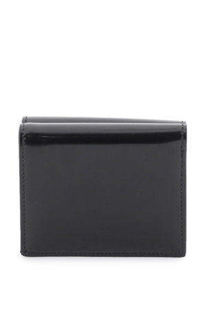 CHLOÉ Black Leather Wallet with Gancini Hook Closure - Women's Fashion Accessory