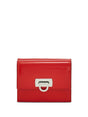 FERRAGAMO Gorgeous Red Leather Wallet for Women | FW23 Collection