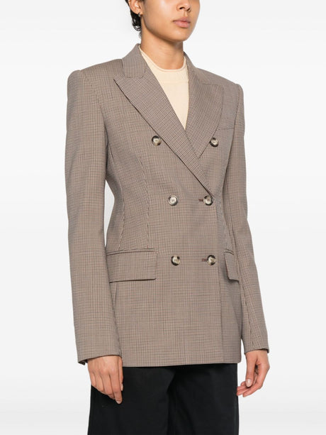 MAX MARA SPORTMAX Elegant Houndstooth Wool Jacket