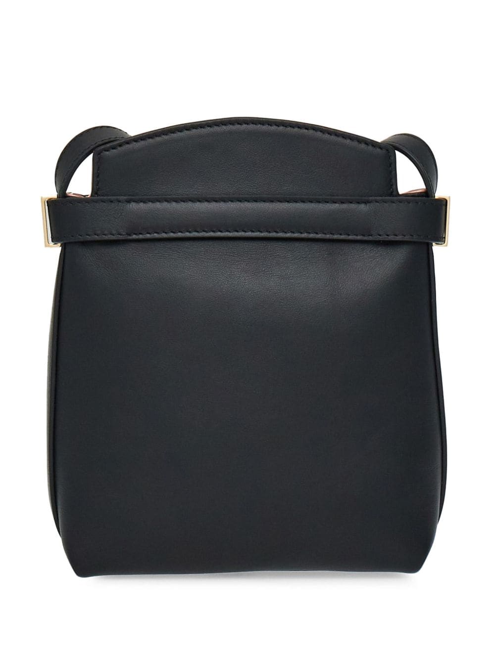 FERRAGAMO Elegant Mini Black Leather Handbag