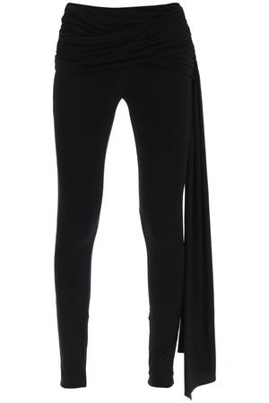 MAGDA BUTRYM Draped Leggings with Cascading Sash - FW23 Collection