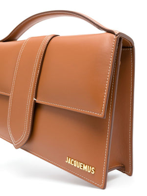 JACQUEMUS Black Leather Shoulder Handbag for Women from SS24 Collection