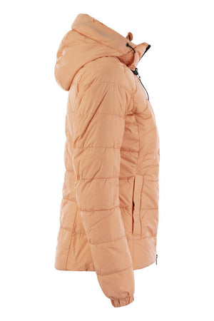 CANADA GOOSE Women's Salmon Rose Hooded Down Jacket for Outdoor Pursuits