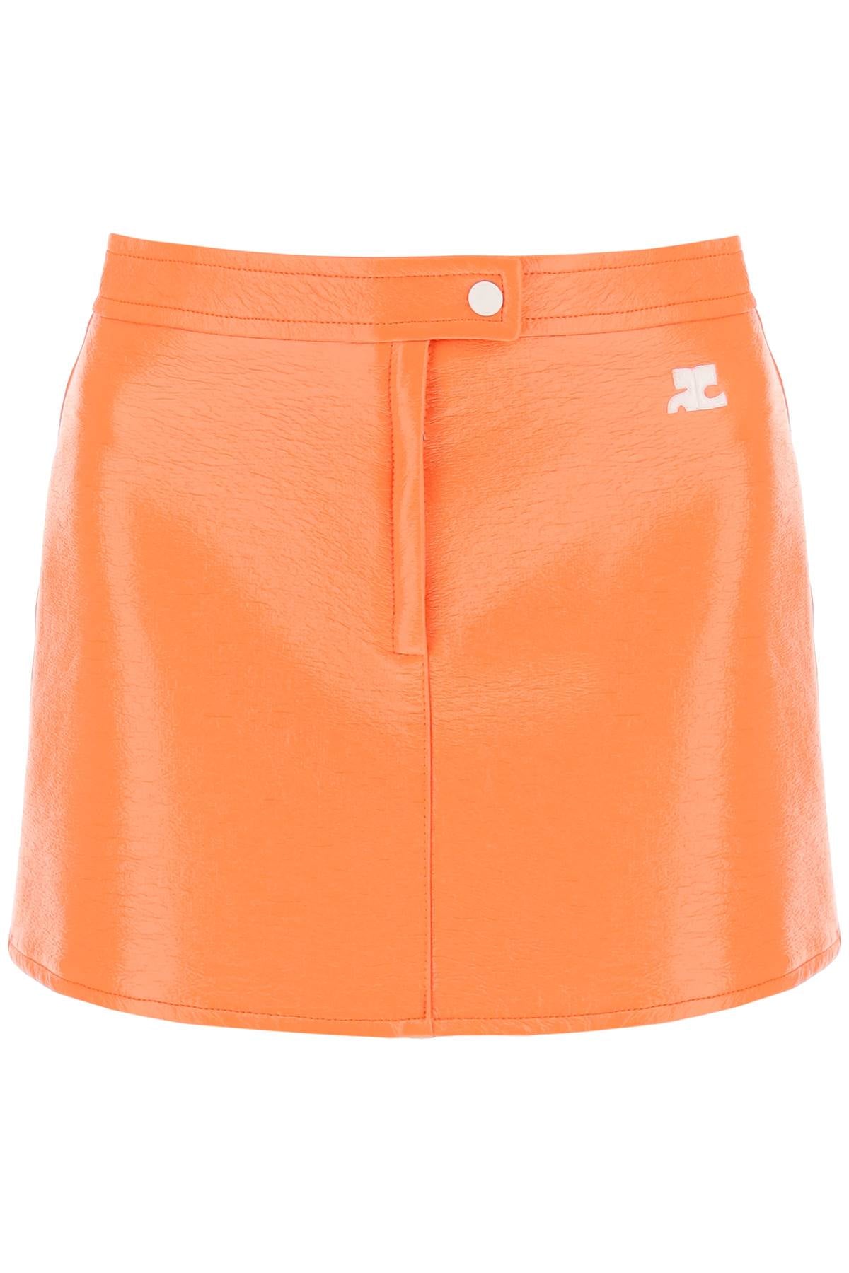 COURREGÈS Orange Sunset Skirt for Women - SS23 Collection