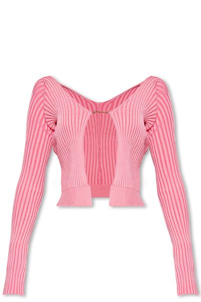 JACQUEMUS Chic and Cozy Ribbed Cardigan for Women - FW23 Collection