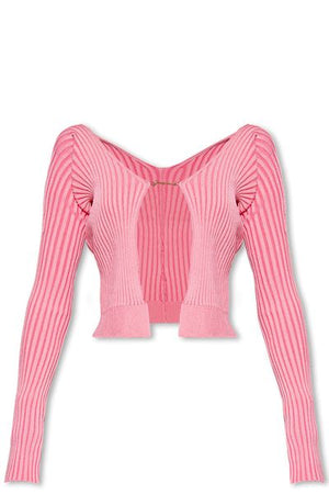 JACQUEMUS Chic and Cozy Ribbed Cardigan for Women - FW23 Collection