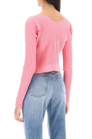 JACQUEMUS Chic and Cozy Ribbed Cardigan for Women - FW23 Collection