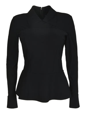 Chiara Boni La Petite Robe Asymmetrical Black Mini Top for Women