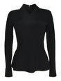 Chiara Boni La Petite Robe Asymmetrical Black Mini Top for Women