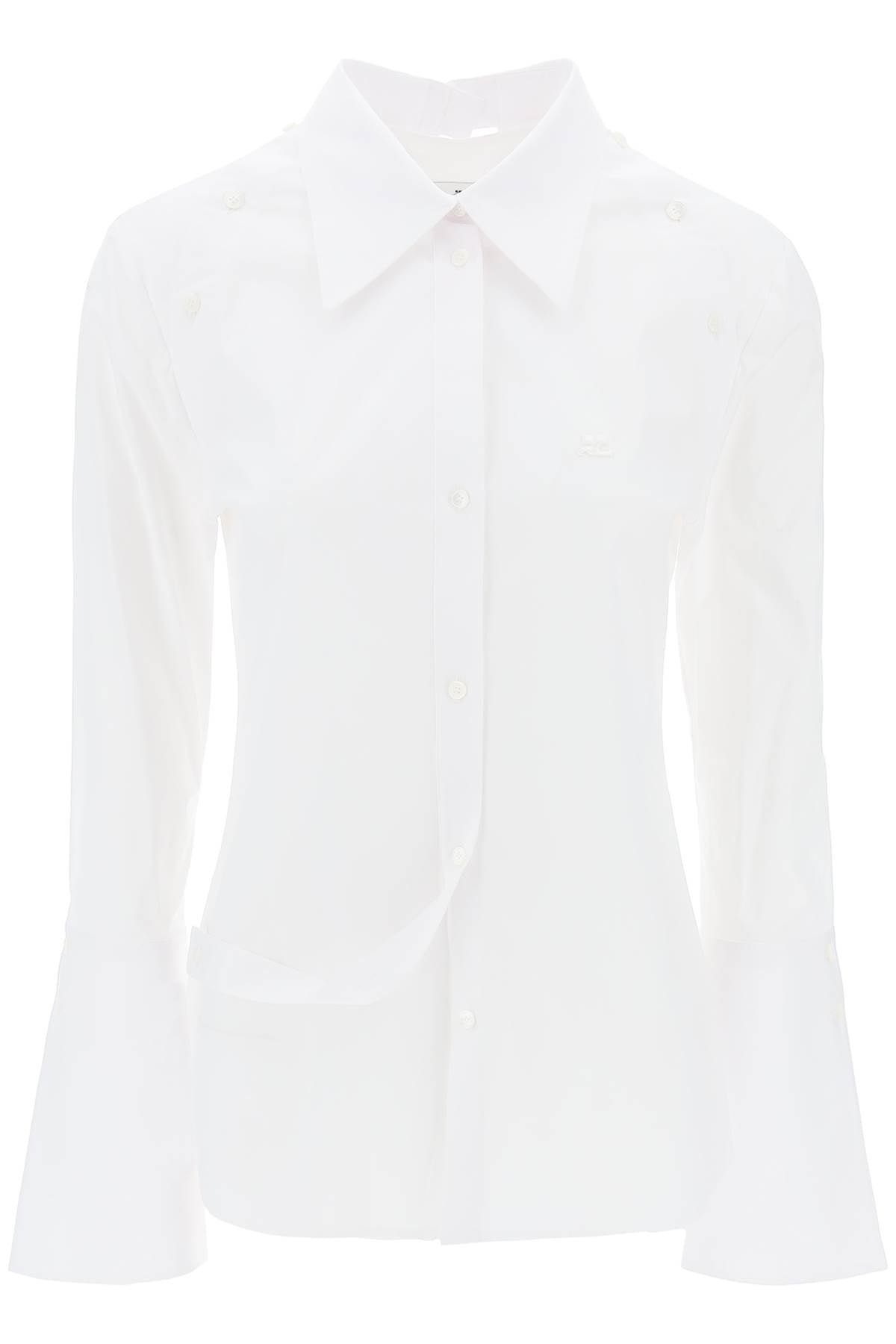 COURREGÈS Stylish 24SS White Shirts for Women