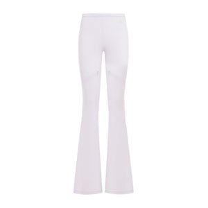 COURREGÈS Women's SS24 Ellipse Bootcut Pants in Pink and Purple - Cool Viscose Blend