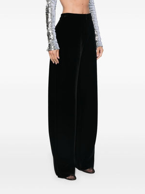 MAX MARA SPORTMAX High-Waisted Velvet Trousers for Women