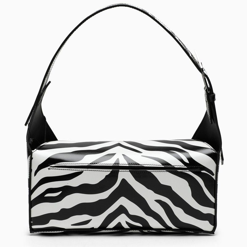 THE ATTICO Black and White Shoulder Handbag for Women - SS24 Collection