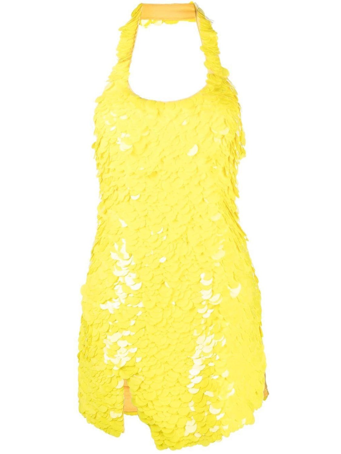 THE ATTICO Allium Sequin Mini Dress in Yellow for Women