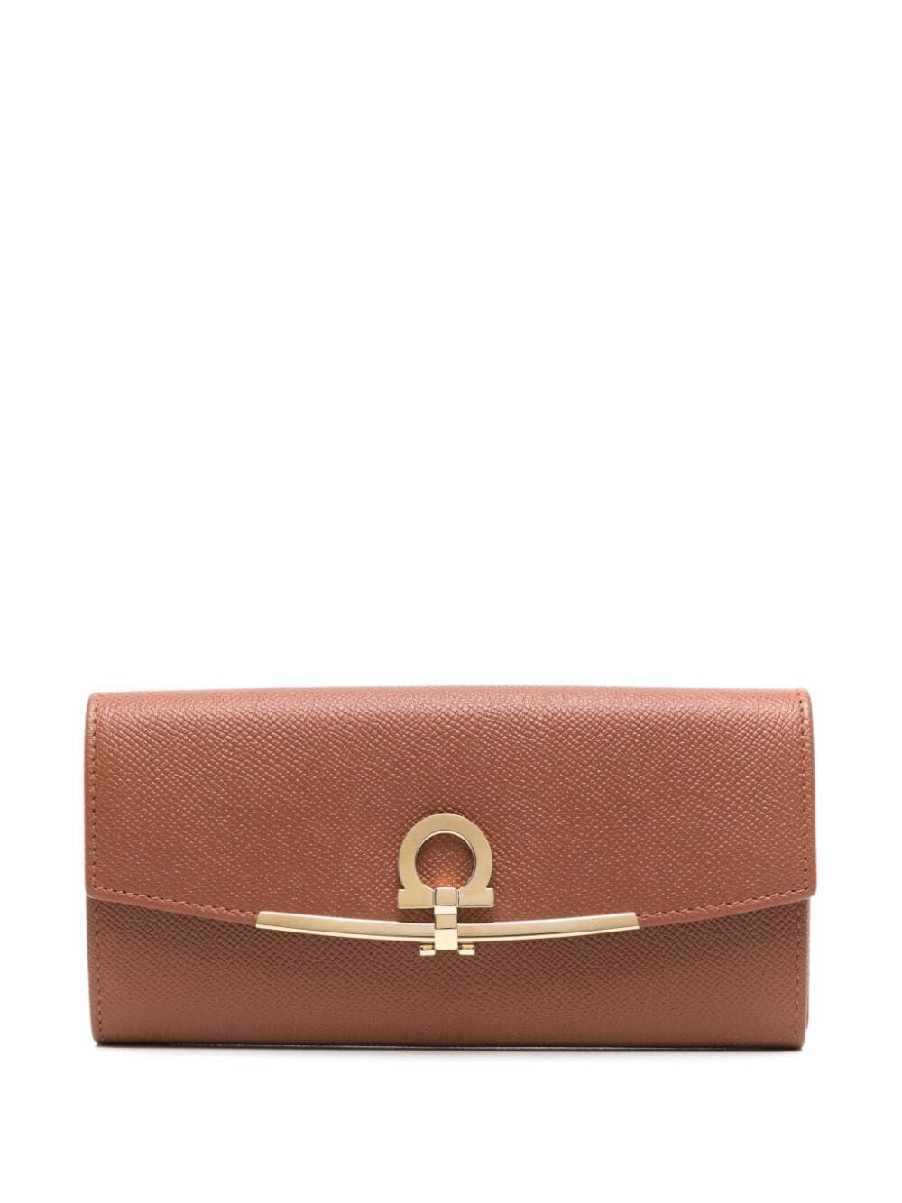 FERRAGAMO Continental Mini Wallet with Gancini Hook