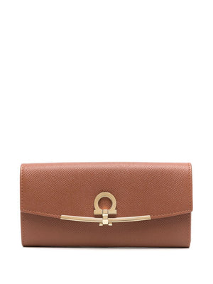 FERRAGAMO Continental Mini Wallet with Gancini Hook