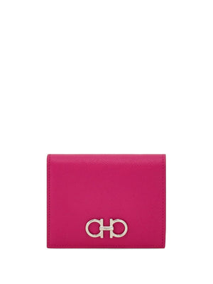 Ferragamo Mini Grained Leather Compact Wallet