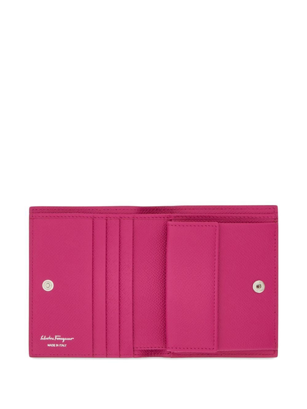 Ferragamo Mini Grained Leather Compact Wallet