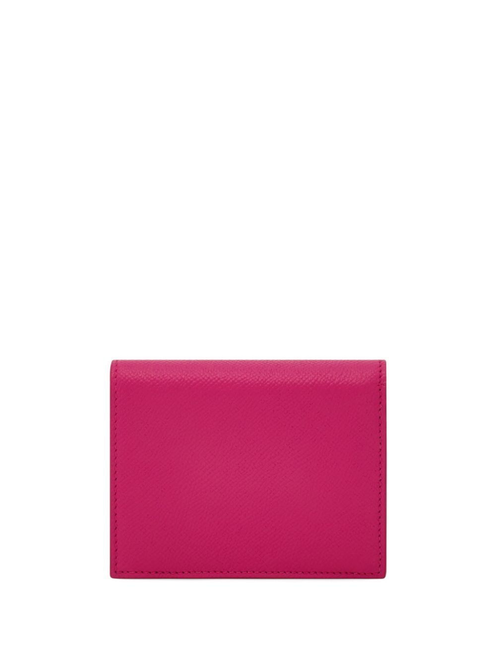 Ferragamo Mini Grained Leather Compact Wallet