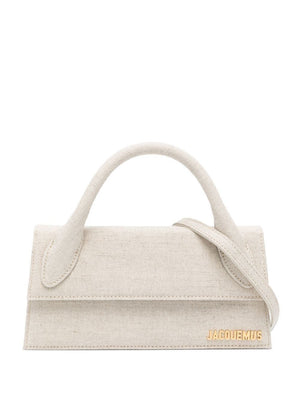 JACQUEMUS Chic Mini Long Handbag in Light Greige