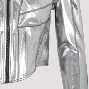 MUGLER Metallic Hooded Jacket for Women - SS23 Collection