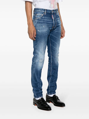 DSQUARED2 Men's 5 Pocket Cool Guy Pants in Navy Blue for SS24