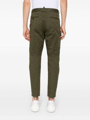 DSQUARED2 Military Green Men's Pants for SS24