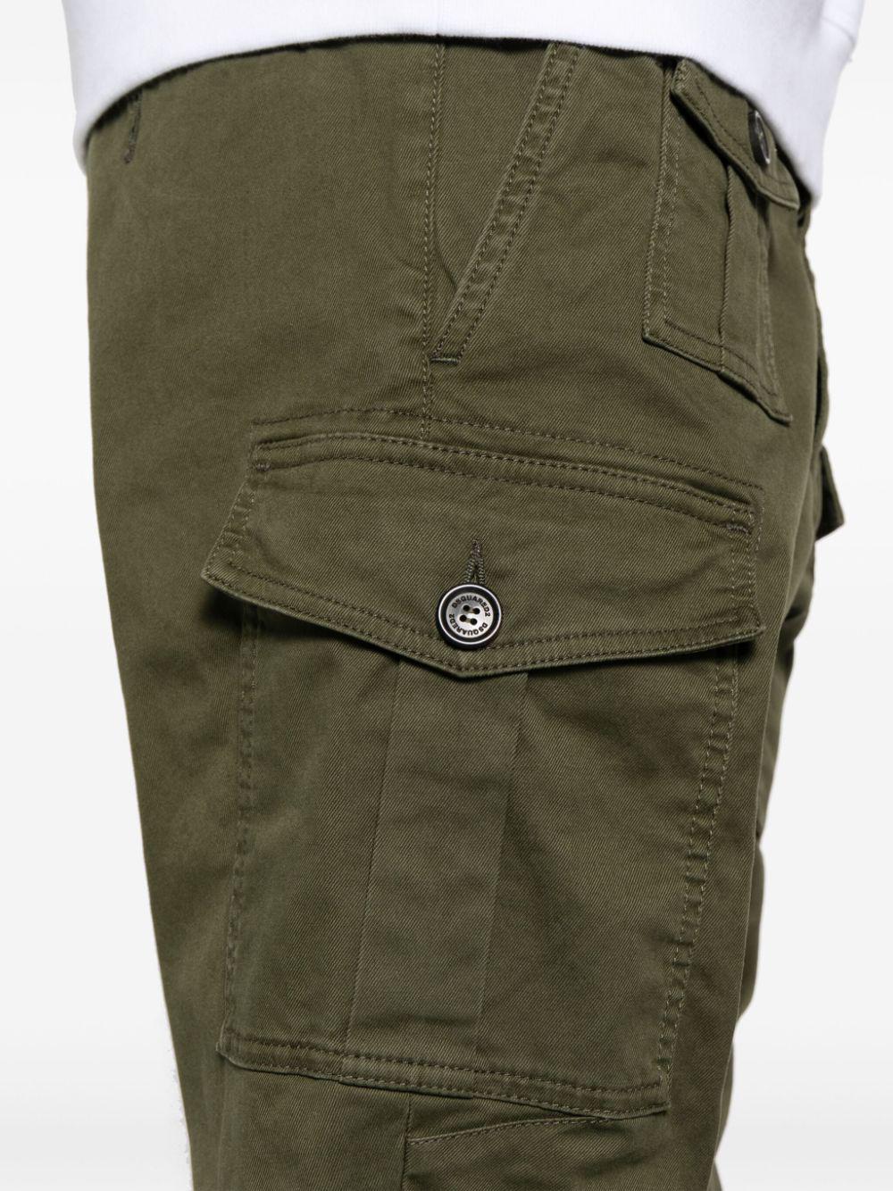 DSQUARED2 Military Green Men's Pants for SS24