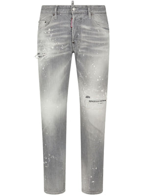 DSQUARED2 Light Grey 5 Pocket Skater Pants for Men - SS24 Collection