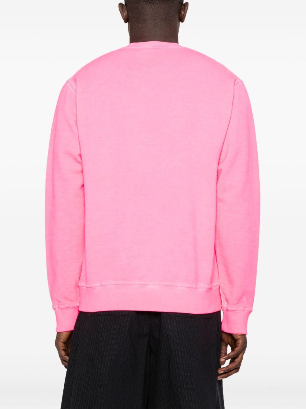 DSQUARED2 Pink Fluo Sweatshirt for Men | Spring/Summer 2024 Collection