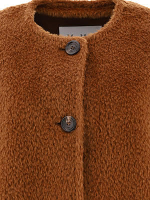 MAX MARA Stylish Women's Outer Coat in Brown for 24FW Season