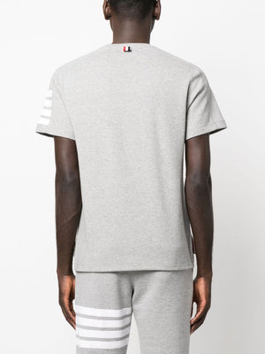 THOM BROWNE Classic Cotton Crew T-Shirt for Men - SS24 Collection