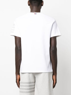 THOM BROWNE Classic Cotton Crew T-Shirt for Men - SS24 Collection