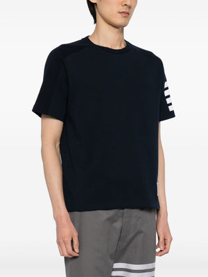 THOM BROWNE Classic Cotton Crew T-Shirt for Men - SS24 Collection