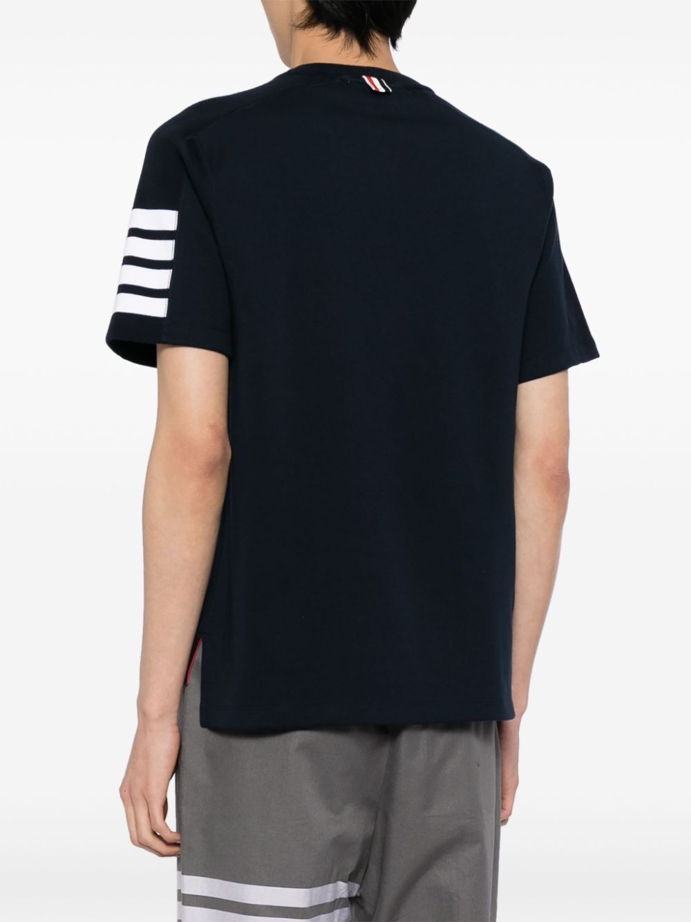 THOM BROWNE Classic Cotton Crew T-Shirt for Men - SS24 Collection