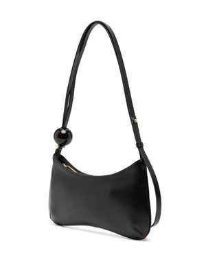 JACQUEMUS Elegant Black Leather Mini Handbag