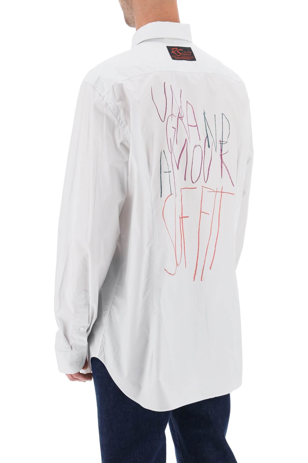 RAF SIMONS Classic White Shirt for Men - SS23 Collection