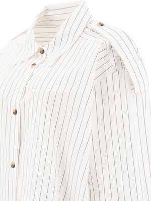 KHAITE Classic White Cotton Shirt - Long Sleeve