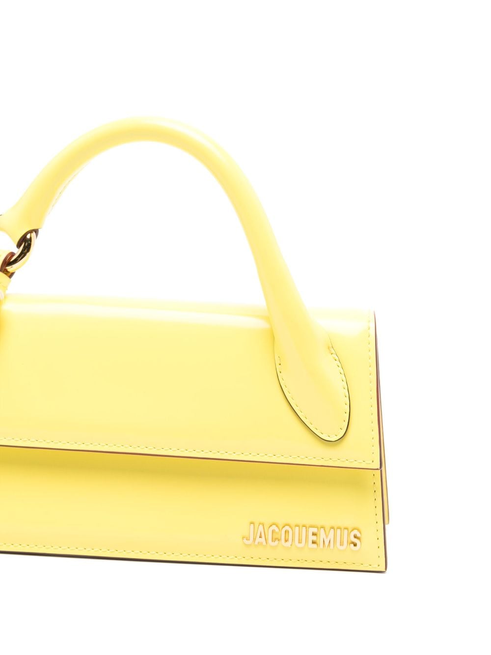 JACQUEMUS Mini Leather Handbag with Gold-Tone Detailing