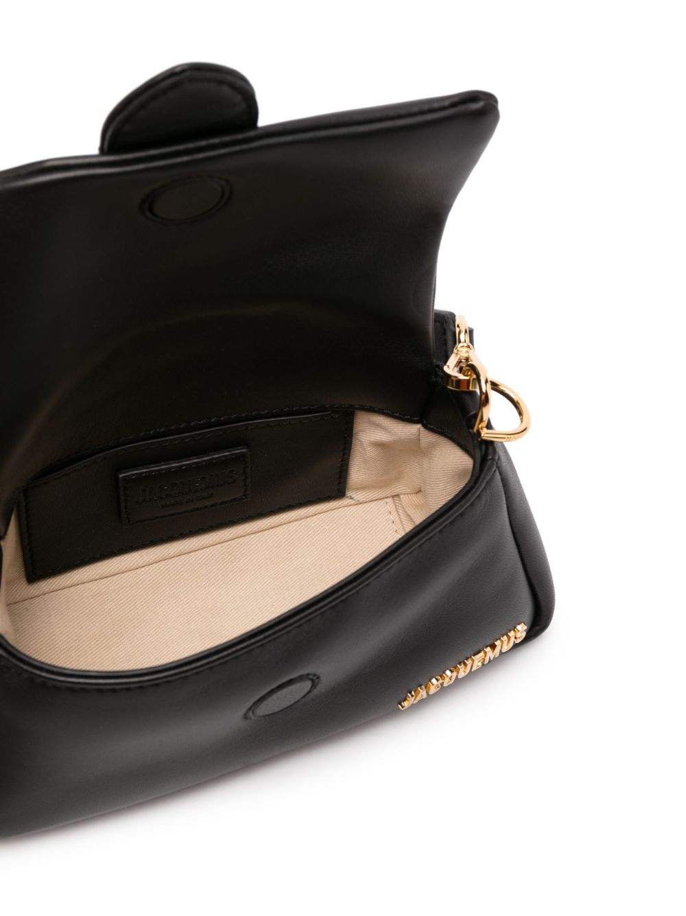 JACQUEMUS Mini Leather Shoulder Handbag