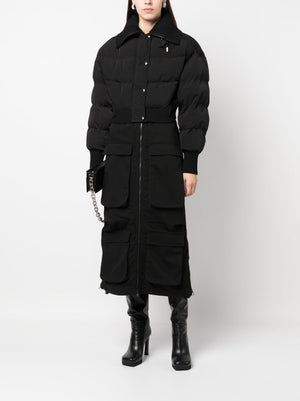 Black Layered Down Jacket for Women by JACQUEMUS
