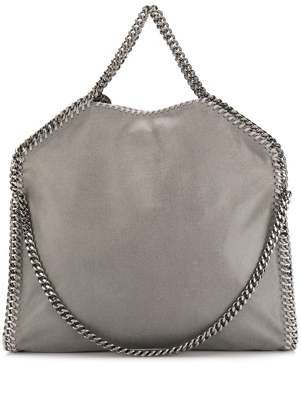 STELLA MCCARTNEY Grey Falabella Fold Over Tote Handbag for Women