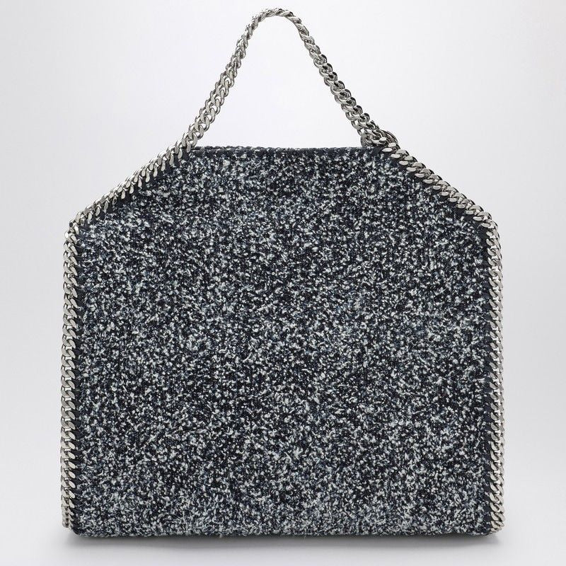 STELLA MCCARTNEY Textured Tote Handbag with Chain Details