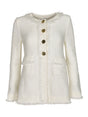 Charlott Elegant White Mini Jacket for Women