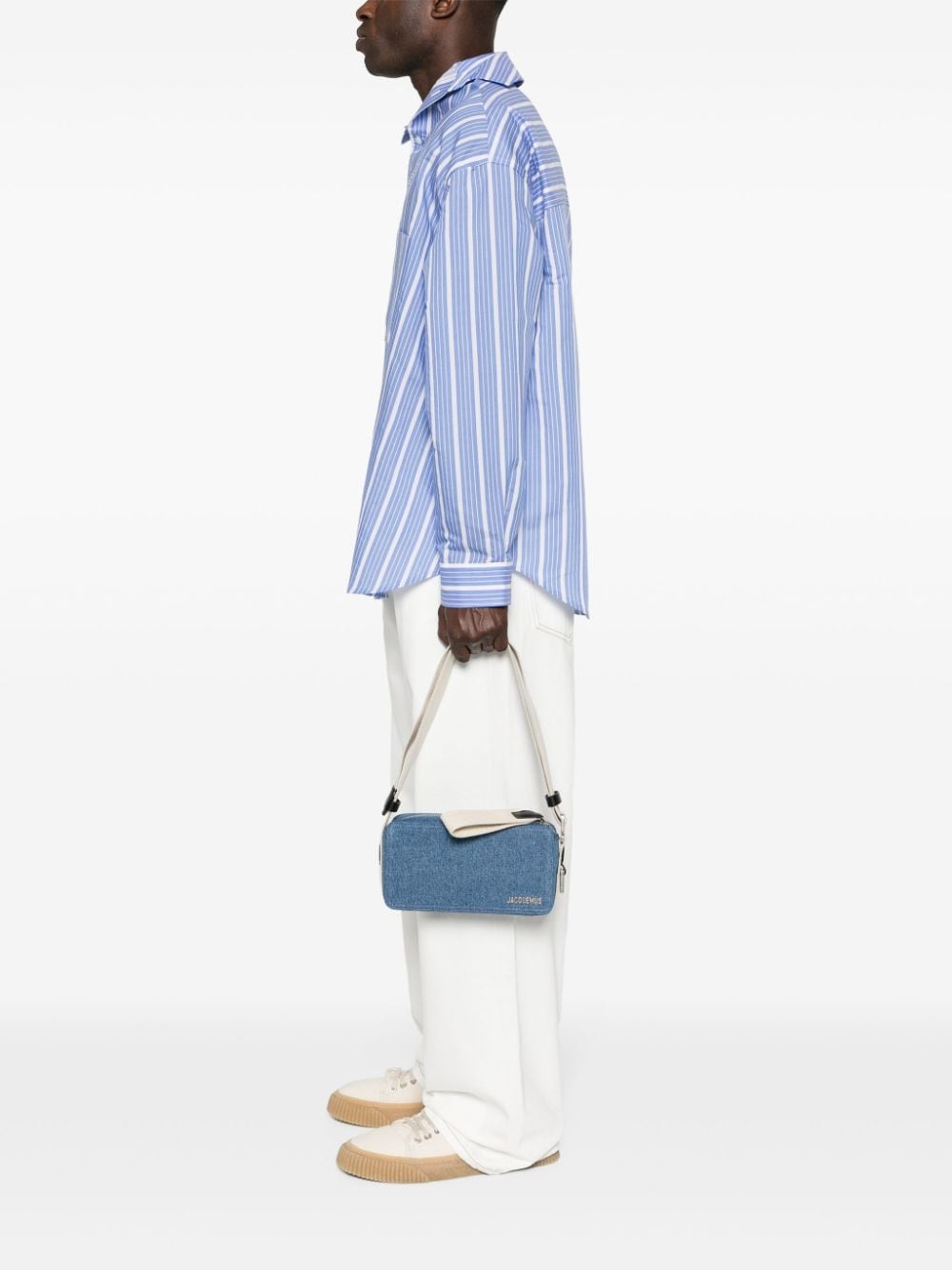 JACQUEMUS Medium Crossbody Denim Handbag