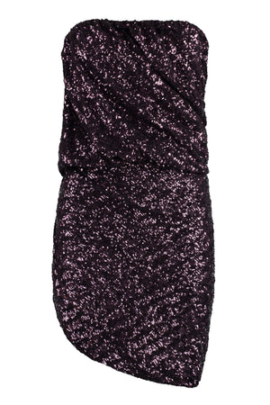 THE ATTICO Radiant Pink Sequin Mini Dress