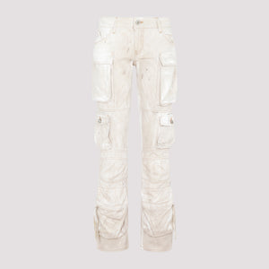 THE ATTICO Cargo Pants with Marble Effect - Size 26