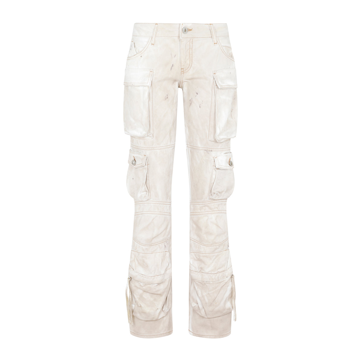 THE ATTICO Cargo Pants with Marble Effect - Size 26