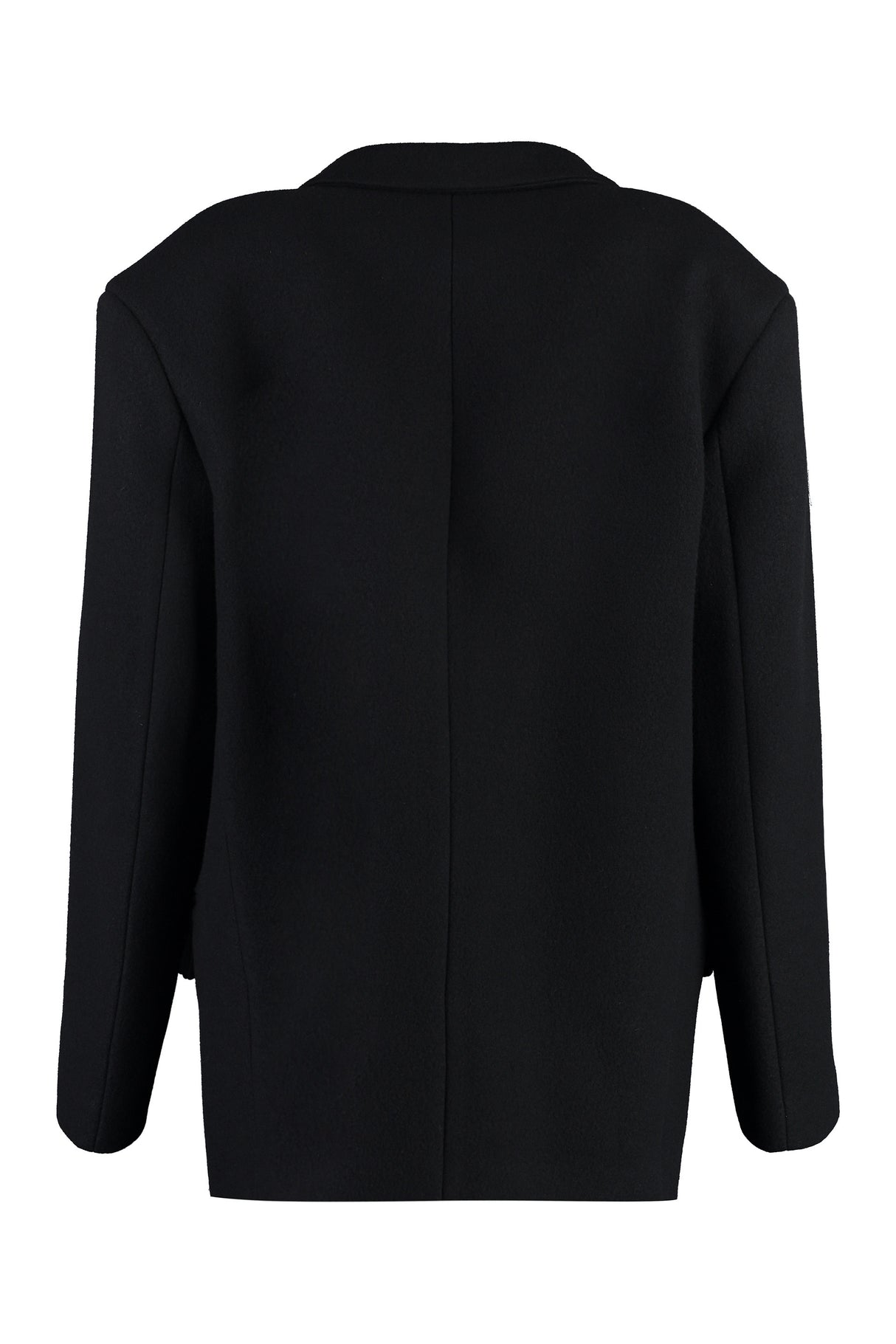 THE ATTICO Oversized Glen Short Wool Jacket